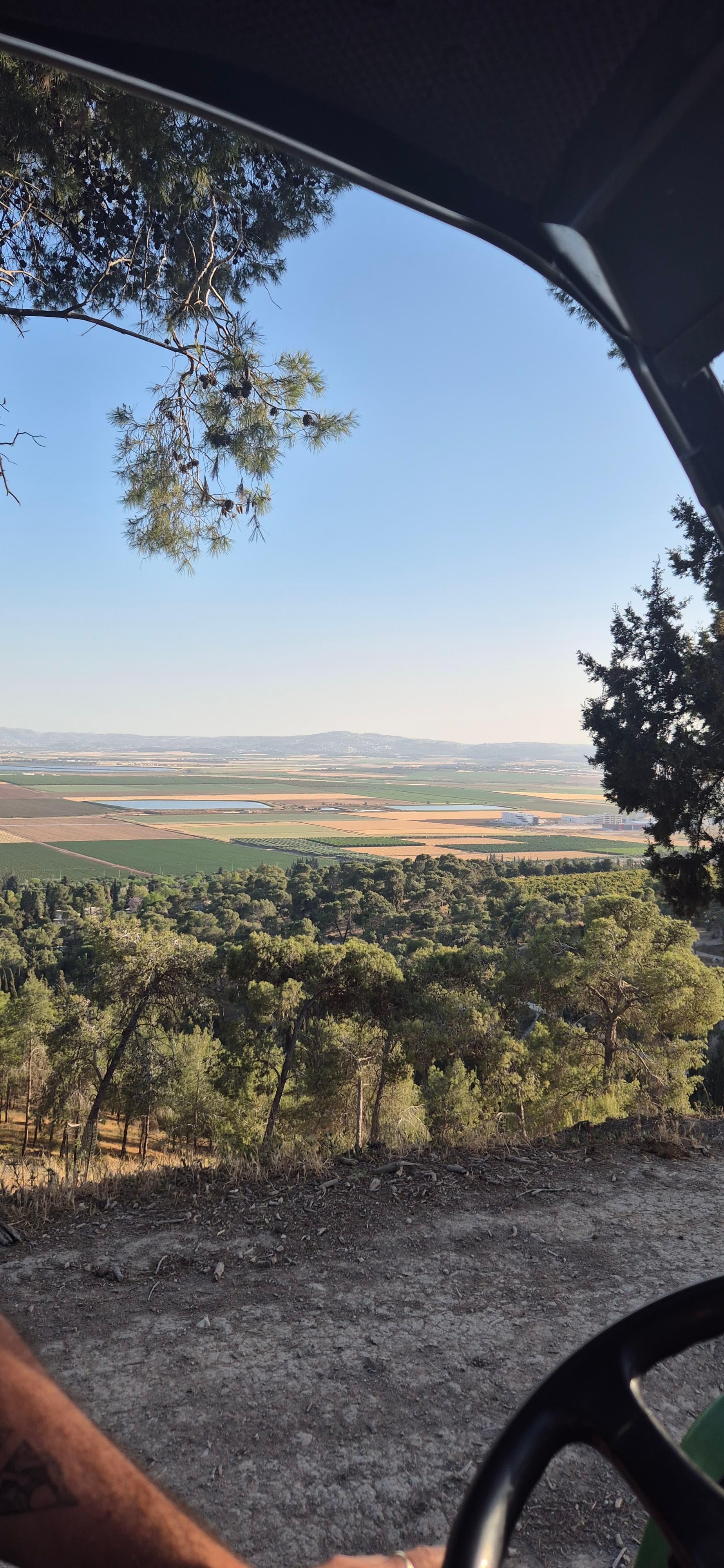 שקיעה על שדות עמק יזרעאל